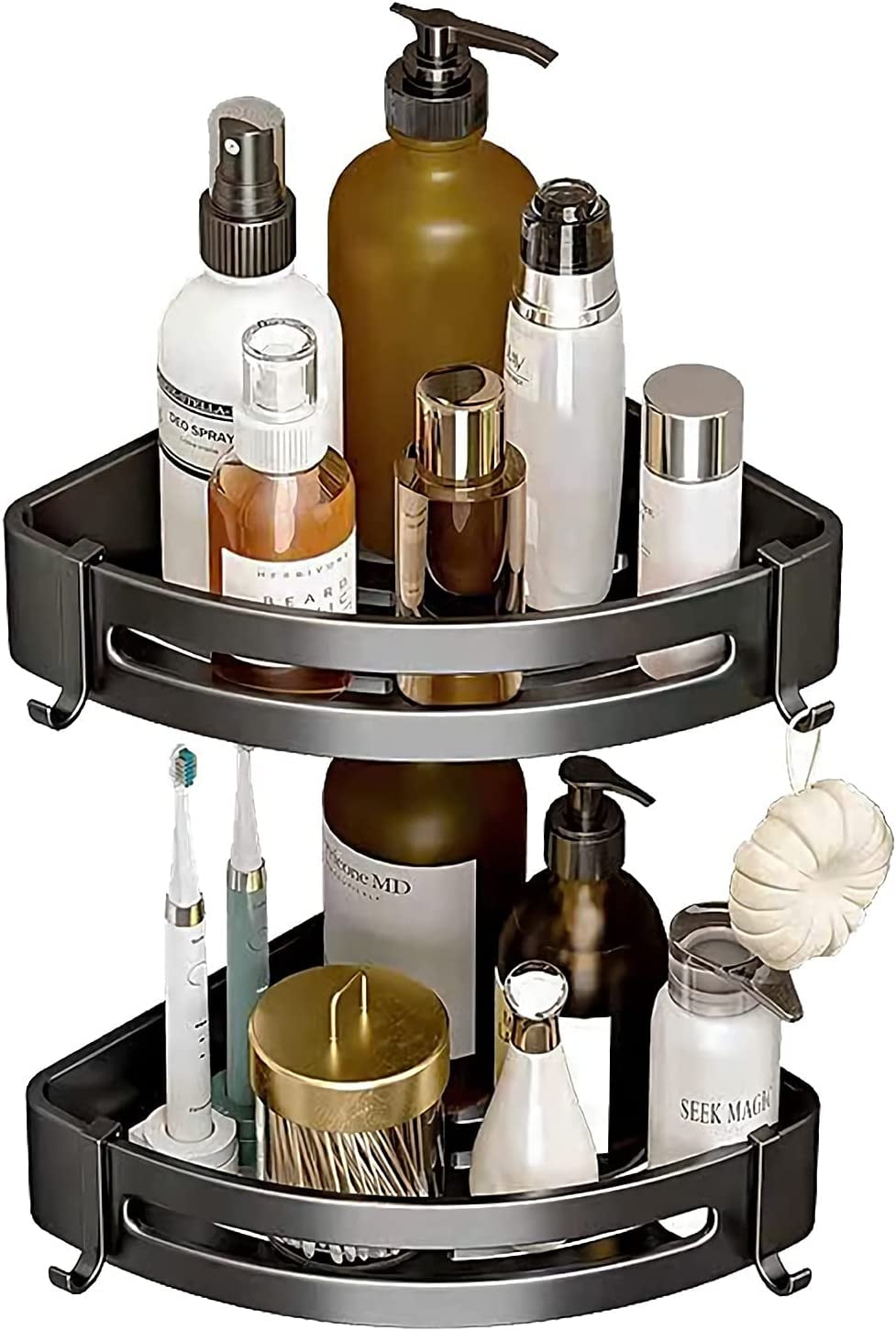 Adhesive Corner Shelf Bathroom Shower Caddy Corner 2 Pack Corner