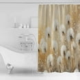 thumbnail image 4 of 60x72 Inch Shower Curtains for Bathroom White Dandelion Fabric Bath Curtain Decor Country Botanical Floral Flowers Plants Waterproof Restroom Curtains Shower Set Accessories with 12 Hooks 60 Inch, 4 of 6