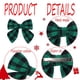 thumbnail image 3 of Pinzas para el pelo navideñas para niñas, pasadores a cuadros, accesorios con horquillas de cocodrilo, regalos, color verde, 3 of 5