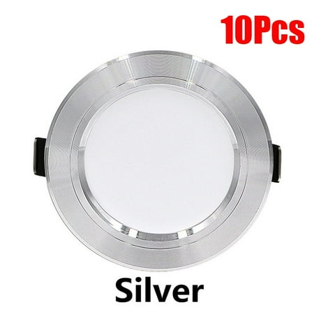 

10Pcs LED Downlight Round Recessed Lamp AC 220V Down Light Bedroom Kitchen Indoor Spot Lighting