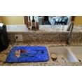 thumbnail image 2 of Caroline's Treasures Brunette Mermaid on Blue Dish Drying Mat, 2 of 2