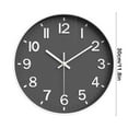 thumbnail image 3 of Modern Silent Wall Clock 12 Inch, Battery Operated Non-Ticking Analog Clock with Minimalist Design for Kitchen, Bedroom, Office, Home, 3 of 6