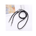 thumbnail image 3 of 2pzs Corbata Vaquera Hombre Camisa Bolo Corbata Xtellar negro, 3 of 4