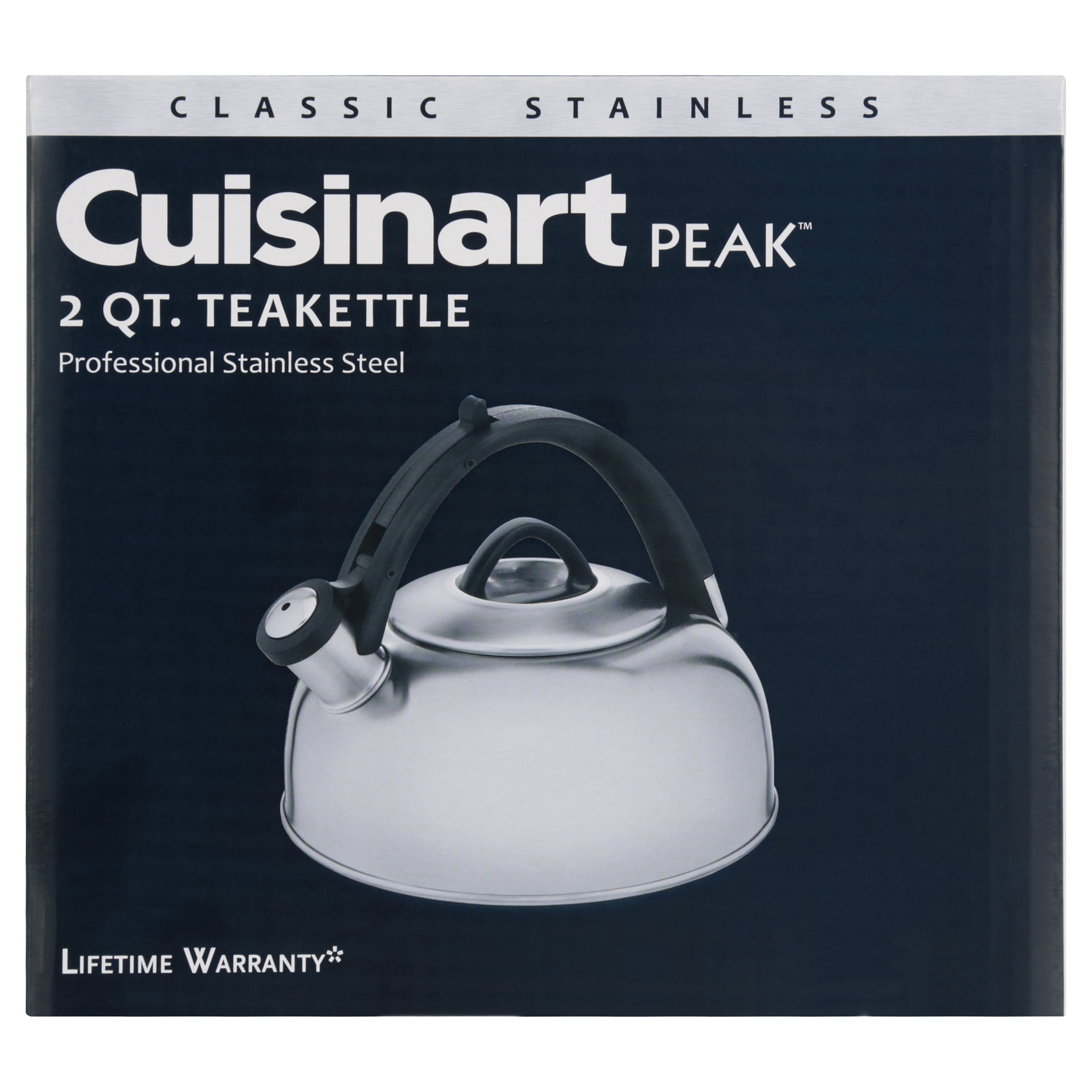 Cuisinart Tea Kettle, Aura 2-Quart, Stainless Steel, CTK-SS17N