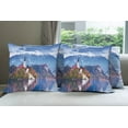 thumbnail image 6 of Ambesonne Landscape Throw Pillow Cover 4 Pack, Bled Slovenia Lake, 18", Multicolor, 6 of 7