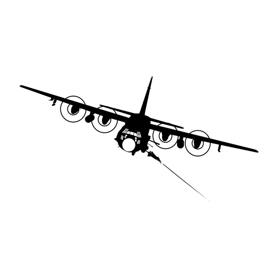 AC130 Spectre Sticker Decal Die Cut Self Adhesive Vinyl