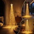 thumbnail image 6 of Star String Lights for Christmas Tree Decorations, Christmas in July Warm LED Tree Decor for Indoor Party, with Christmas Tree Waterfall Lights, 6 of 7