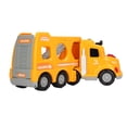 thumbnail image 5 of Transport Carrier Truck Set Large Spray Sound Light Inertia Double Layer With 4 Small Trucks Model Car Kit For Kid Gifts, 5 of 21