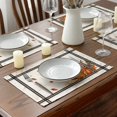 thumbnail image 2 of Set de 4 Sets de Table Citrouilles Champignons Feuilles pour Table à Manger, 12 x 18 Pouces Automne Récolte Vacances Rustique Vintage Lavable, 2 of 7