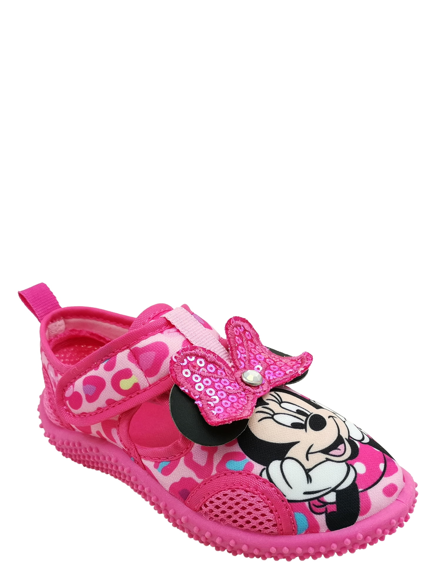 Minnie Mouse Water Shoes Little Girls Size 7-8 Beach Slip on Pink NEW 