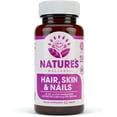 thumbnail image 1 of Suplemento para Cabello Piel y Uñas Natures Wellness 5000 mcg de Biotina Sílice Vitamina C E B 60 Tabletas Natures Wellness NW-872544, 1 of 2