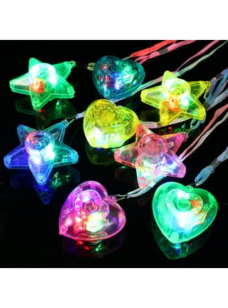 Assorted Halloween Light Up Flashing Body Light Charm Necklaces Pack of 25