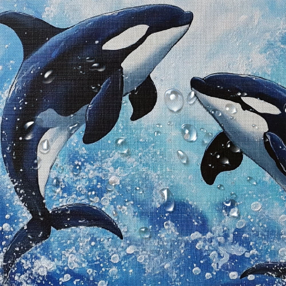 Patifu Whales Ocean Bubbles Washable Shower Curtain Set with Hooks 100% Polyester Fabric Waterproof Bathroom Curtains 69"x72