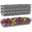 Gray, variant on Y&M 30 Inch Window Deck with Nonwoven Fabric Liner, 30" Boxes Horse Trough Coco Basket Railing Planter Metal Hanging Flower for Outdoor Garden Fence Lawn, 4packs