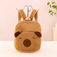 thumbnail image 2 of HJYCHN Preschool Backpack for Girls Cute Cartoon Plush Toy Storage Daypack for Kids Girls Boys 5-15 Years Backpack for School Brown One Size, 2 of 4