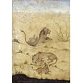 thumbnail image 2 of Mughal 14x18 Black Ornate Wood Framed with Double Matting Museum Art Print Titled - A Family of Lions, 2 of 4
