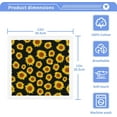 thumbnail image 2 of GZHJMY 2 Pack Beautiful Sunflower Washcloths – Soft Face Towels, Gym Towels, Hotel and Spa Quality, Reusable Pure Cotton Fingertip Towels, 2 of 6
