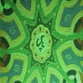 thumbnail image 1 of Ahgly Company Machine Washable Indoor Square Transitional Forest Green Area Rugs, 8' Square, 1 of 7