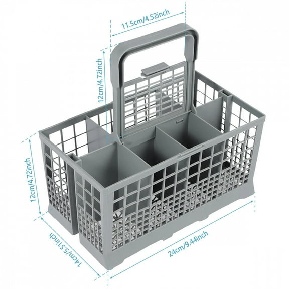 Multifunctional Dishwasher Basket Universal Foldable Cutlery Holder Dishwasher Basket Accessory Knife and Fork Storage Basket