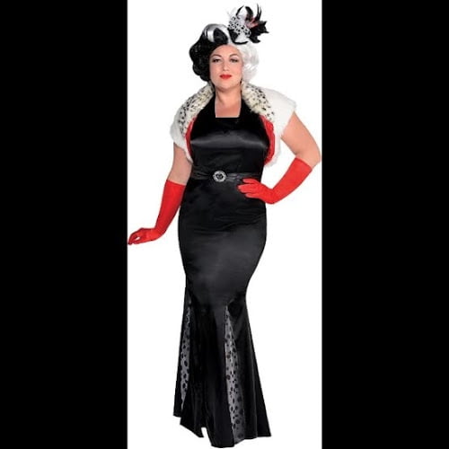Cruella Vil Costume Couture Plus Size - Dalmatians - Walmart.com