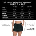 thumbnail image 3 of HDE Women's Micro Mini Mid Rise Cargo Skirt with Pockets Army Green L, 3 of 6