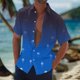 thumbnail image 1 of Blusa y camisa de manga corta con cuello vuelto Camisa casual para hombre Camisa de bolos vintage de manga corta Camisas de verano de playa cubana Camisa con botones Blusa para hombre Poliéster, 1 of 5