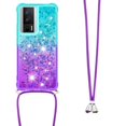 thumbnail image 3 of Funda para Xiaomi POCO F5 Pro 5G Brillantina Líquida Divertida Reluciente y con Cristales en Movimiento Cuerpo Cruzado con Cordón Ajustable, 3 of 5