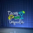 thumbnail image 4 of Handmadetneonsign Tacos And Tequila Neon Sign, Tacos Store Open Wall Art Decor, Bar Pub Home Wall Decor, 4 of 5