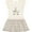 Natural with Stripes, variant on Inktastic Unicorn Face Girls Toddler Dress