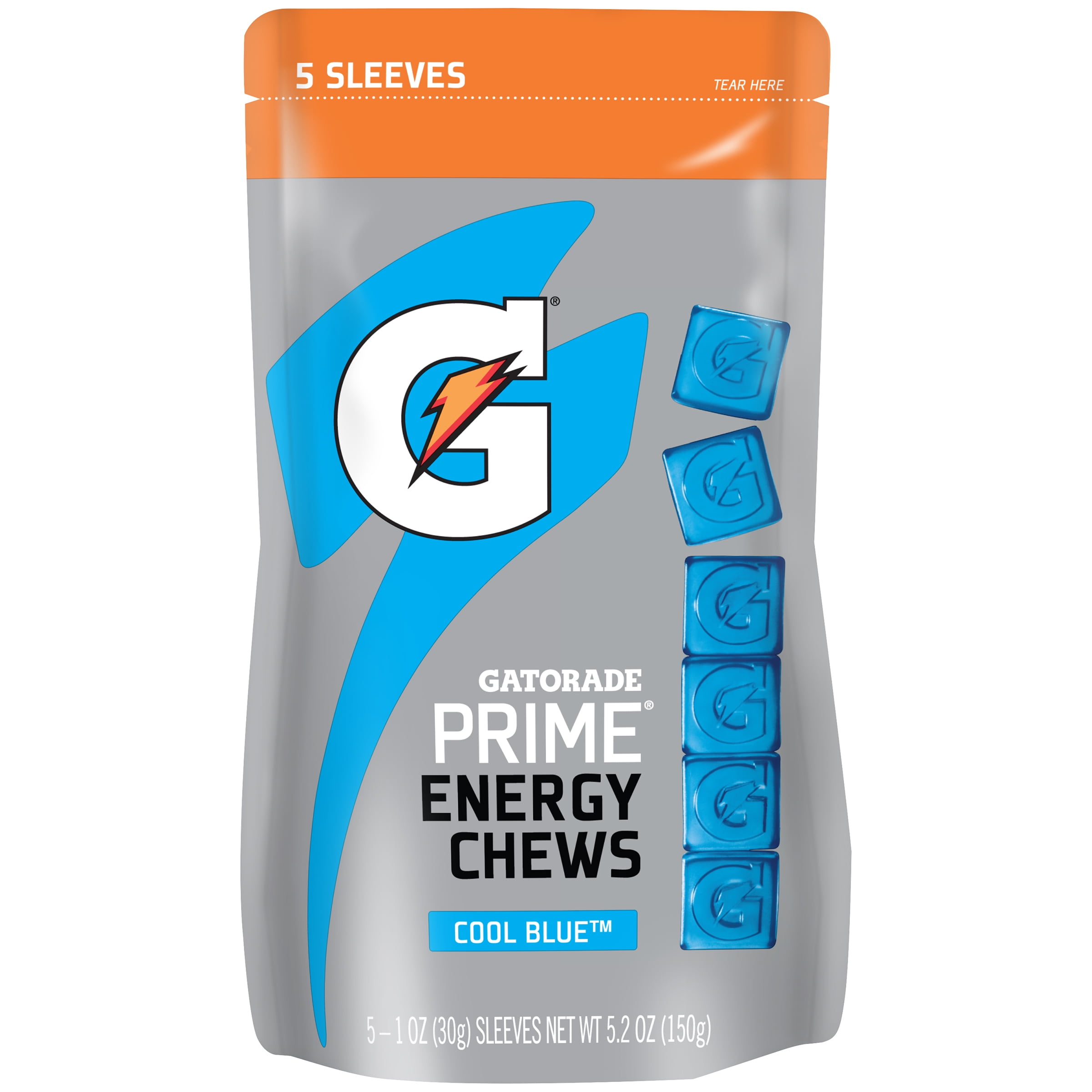 Gatorade Prime Cool Blue Energy Chews, 5.2 Oz.