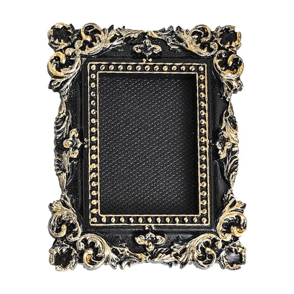 Feledorashia Baroque Picture Frame, Gothic Wall Photo Frame, Ornate Hollow Display for Photos Dried Flowers and Wall Decor, Carved Look Border with Deep Opening and Hanging or Tabletop Placement