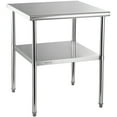 thumbnail image 4 of VEVOR Stainless Steel Prep Table / Commercial Worktable 30 × 30 × 36 inch;800 lbs Capacity;Stainless Steel with 0.6" Density Board, 4 of 8
