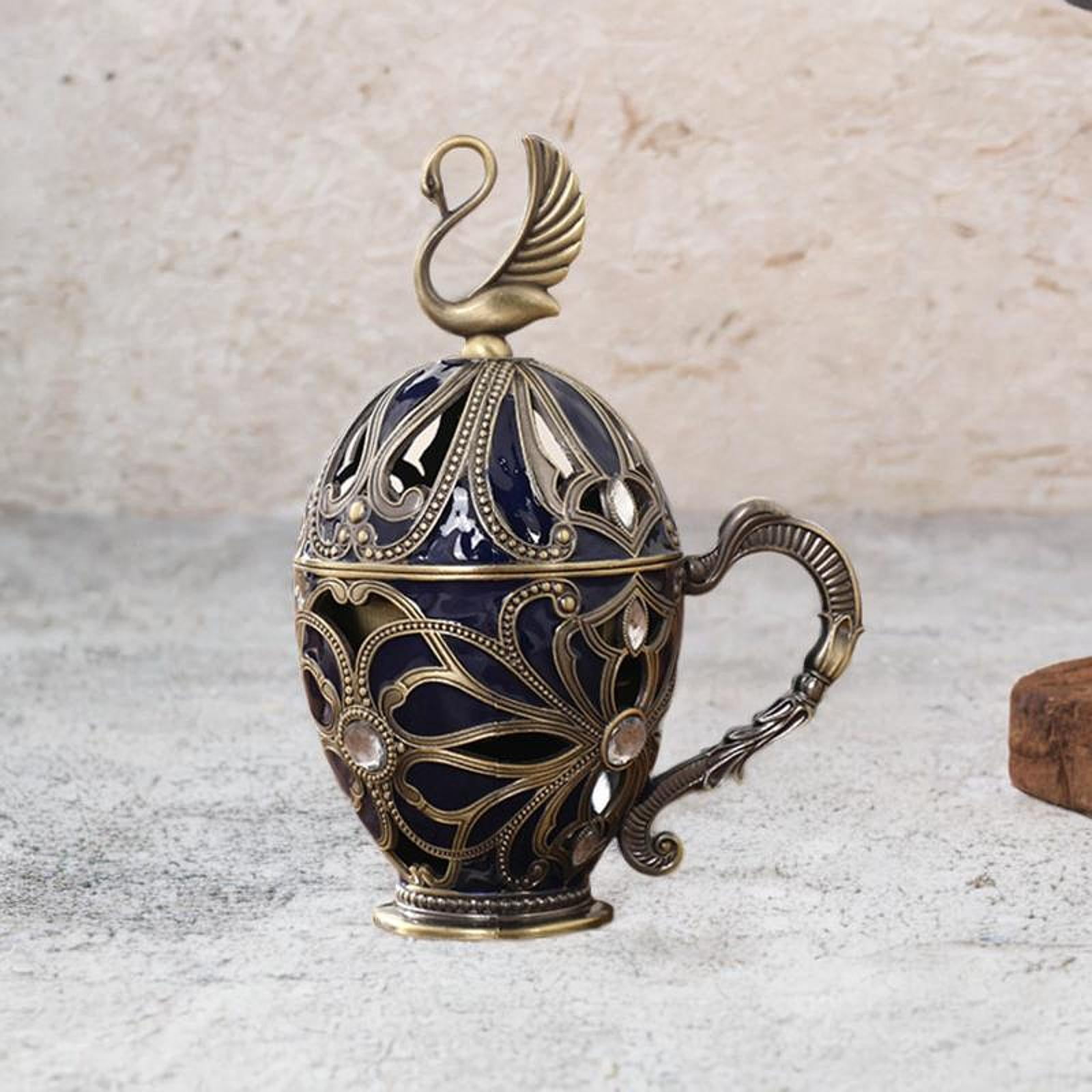 WLPZXP Incense Burner Unique Ash Catcher Censer Incense Stand Incense Holder for Sticks Blue