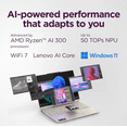 thumbnail image 4 of Lenovo Yoga 7 2-in-1 Copilot+ AI PC Laptop | 14" WUXGA OLED Touch (100% DCI-P3, 600Nits) | AMD Ryzen AI 5 340 | 16GB DDR5 512GB SSD | for Creator Business Professional Win11 w/Stylus Pen, 4 of 9