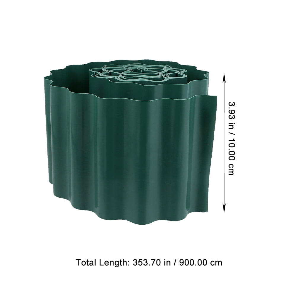 LEORX 2 Rolls Garden Landscape Edging Border Dark Green for Balconies