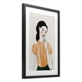 thumbnail image 2 of Stupell Industries Modern Woman in Orange Blouse Black Framed Print Under Glass, 14 x 20, by Omar Escalante, 2 of 8