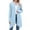 Light Blue, variant on Lixiuxyad Womens Open Front Cardigan Women's Long Sleeve Knit Cardigan Solid Color Open Front Sweater Coat Casual Loose Fit Outwear For Daily,Black