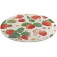 thumbnail image 5 of Strawberry Fruit Watercolor Round Carpet Circle Rug Outdoor Patio Area Rug Washable Large Area Rugs Hallway Room Decor Fitness Mats, 5 of 8