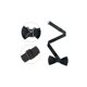 thumbnail image 2 of INSPIRAR CHIC Corbata de moño preatado para hombres con decoración de strass, corbatas brillantes para bodas elegantes, negra 1, 2 of 4