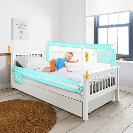 70in Green Bed Rail Extra Long Vertical Lifting Safety Bedrail