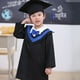 thumbnail image 2 of FELTECHELECTR Conjunto de toga y borlas de graduación para niños, ideal para cosplay, fotografía y jardín de infancia (azul, altura adecuada: 100 cm), 2 of 7