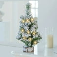 thumbnail image 4 of Guozer Mini Christmas Tree Tabletop Small Christmas Tree with Base for Christmas Decor Party Home Table Crafts Decorations Christmas Decor 15.74In, 4 of 7
