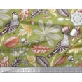 thumbnail image 2 of Soimoi Georgette Viscose Fabric Bird & Leaves Print Fabric by Yard 42 Inch Wide, 2 of 3