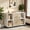 White and Brown, variant on Fnova 39.4" Mobile File Cabinet with 2 Drawers & Open Storage Cubes, Rolling Filing Cabinet with Lockable Wheels, Lateral File Organizer, Home Office Storage Furniture