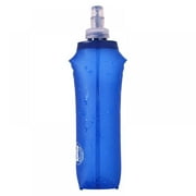 Foldable Soft Flask Water Filter Bag Bladder Water Filtration Bottle with Carabiner for Outdoor Emergency Survival Camping Hiking,Blue