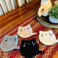 thumbnail image 3 of YAOMOBB Mugs Coaster Cartoon Coaster Crochet Cartoon Heat resistant Non slip Table Protection Handmade Decoration, 3 of 7