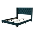 thumbnail image 4 of Home Design Danbury Twin Tufted Upholstered Panel Bed Frame For Adult, Box Spring Required (Sold Separately), Blue, 4 of 5