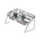 thumbnail image 4 of Comederos elevados de acero inoxidable para gatos, comederos y bebederos para gatos domésticos y perros pequeños, comedero antideslizante con soporte, 4 of 9
