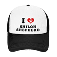 thumbnail image 2 of I Heart Shiloh Shepherd Dog Love Pets Funny Trucker Hat Baseball Cap, 2 of 5