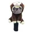 thumbnail image 4 of Lipstore Housse de Tête de Golf Protection Club de Golf Animal Portable Accessoires Mignons Marron, 4 of 7